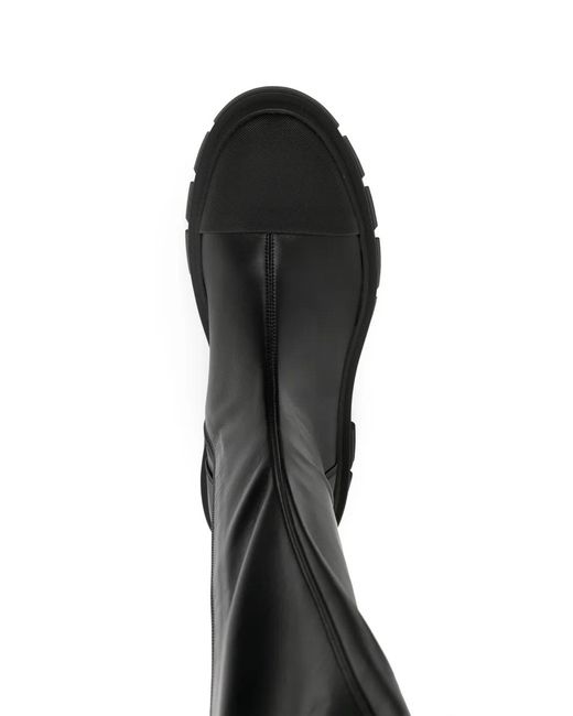 Moncler Black Over-The-Knee Boots