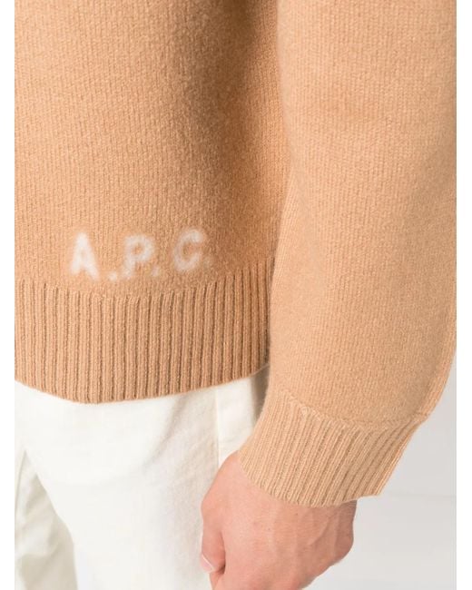 Jersey Con Logo Estampado A.P.C. de hombre de color Brown