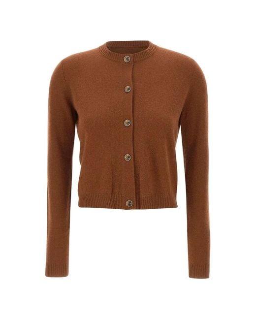 Marella Brown Cicogna Cashmere Cardigan