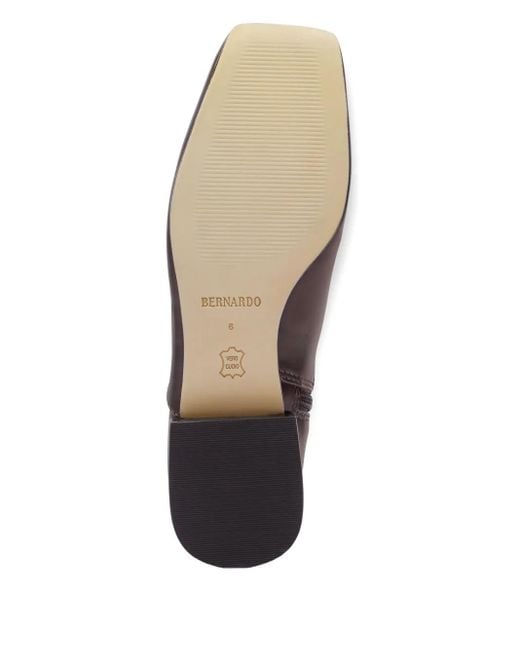 Bernardo Brown Barnes Square-Toe Riding Boots