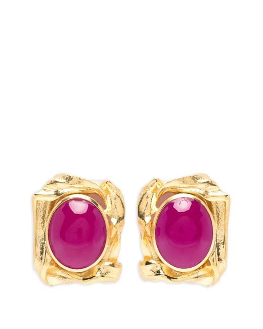 Completedworks Purple Embellished Earrings