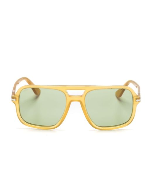 Persol Yellow Tinted Translucent-frame Sunglasses for men
