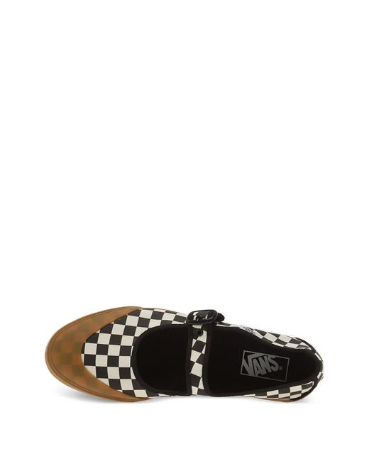 Vans White Checkerboard Buckle-Fastening Sneakers