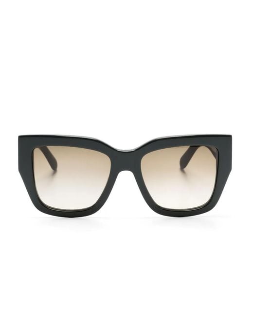 Ferragamo Eyewear Green Oversize-Frame Sunglasses