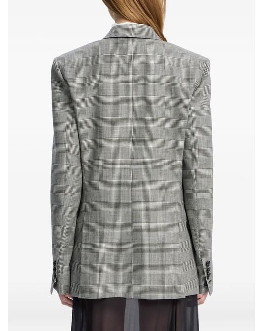 Ann Demeulemeester Gray Double-Breasted Wool Blazer