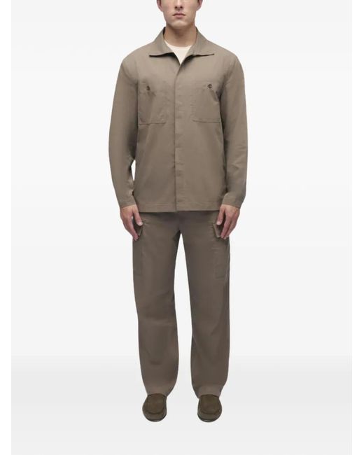 Jonathan Simkhai Natural Sean Patch-Pocket Shirt Jacket for men