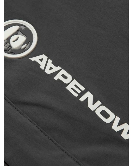 Aape By A Bathing Ape Black Short De Bain À Plaque Logo for men