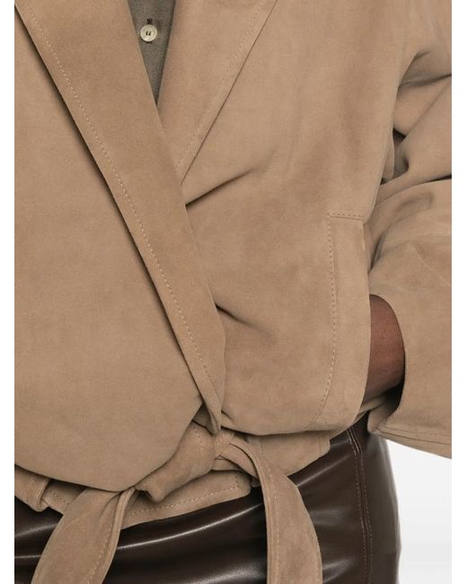 Khaite Natural Alder Belted Jacket