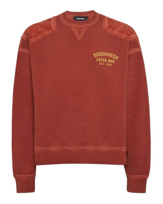 Sudadera con logo DSquared² de hombre de color Red