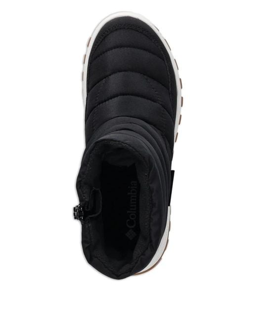 Columbia Black Snowtrot Waterproof Quilted Zip Boots