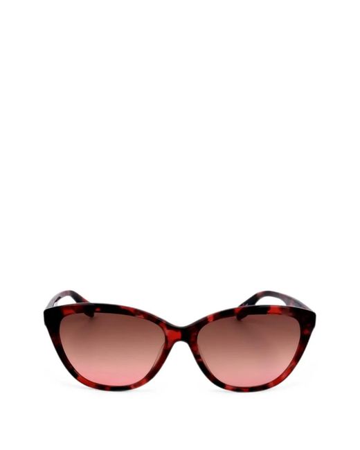 Adidas Pink Tortoiseshell-Effect Cat-Eye Sunglasses