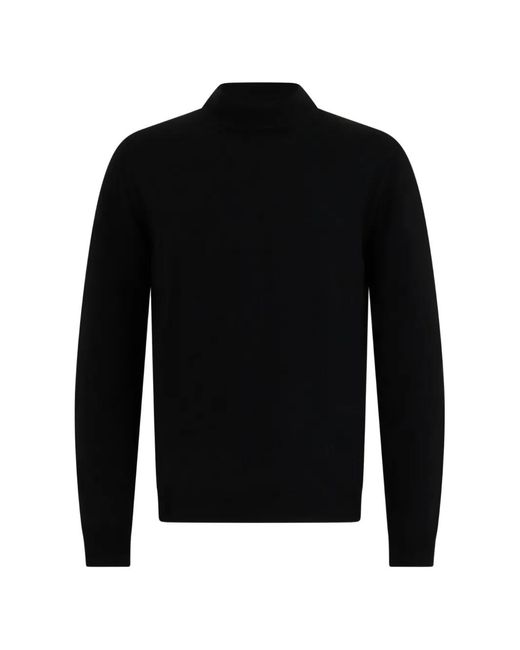 Slowear Black High-Neck Fine-Knit Sweater for men