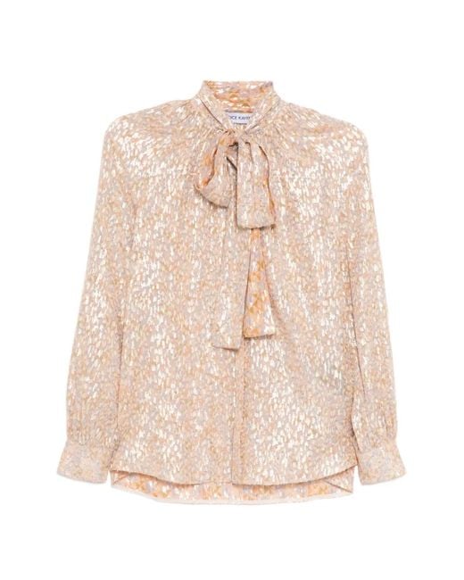 Dice Kayek Natural Bow-Tie Shirt