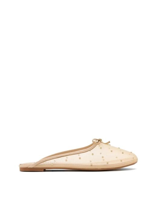 Senso White Connor Studded Bow Mules