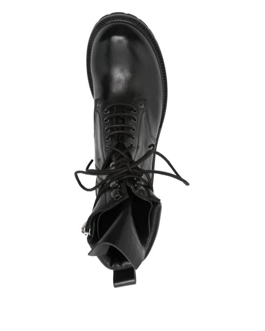 メンズ Rick Owens Army バイカーブーツ Black