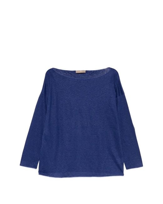 Cruciani Blue Long-Sleeve Top