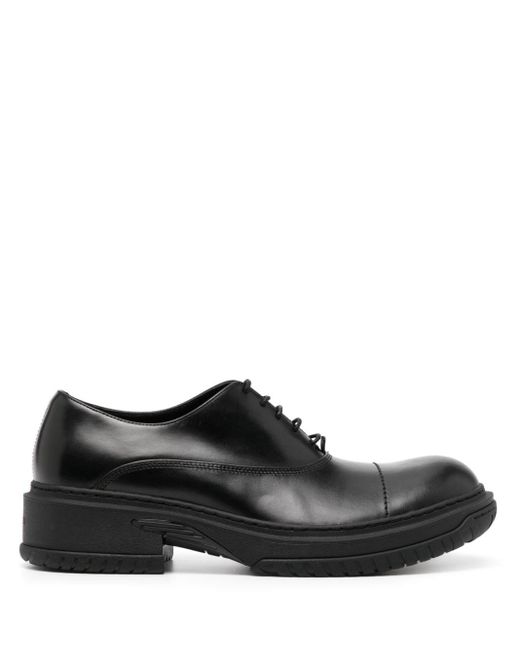 Lanvin Black Men Rubber Sole Derby Shoes for men