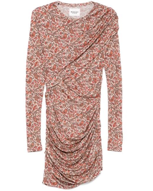 Isabel Marant Pink Denise Mini Dress