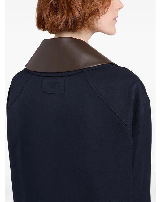 Ports 1961 Blue Contrasting-Collar Jacket