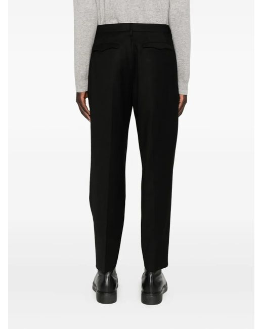 メンズ Barena ボタン タックパンツ Black