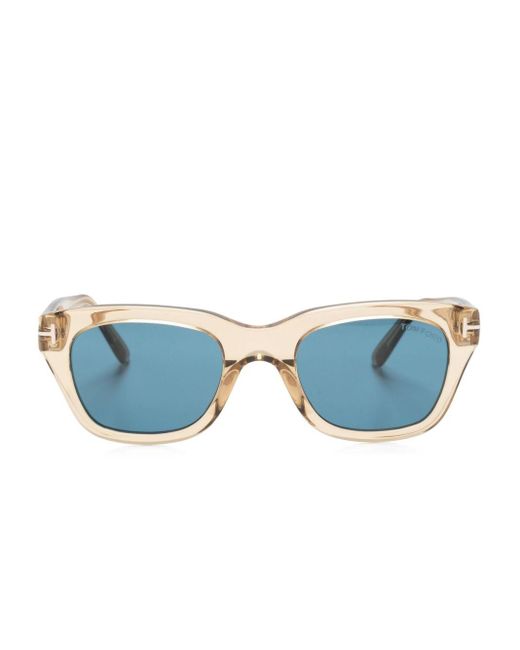 Tom Ford Blue Snowdon Square-frame Sunglasses