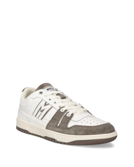 The Mercer Brand White Logo-Embroidered Low-Top Sneakers for men