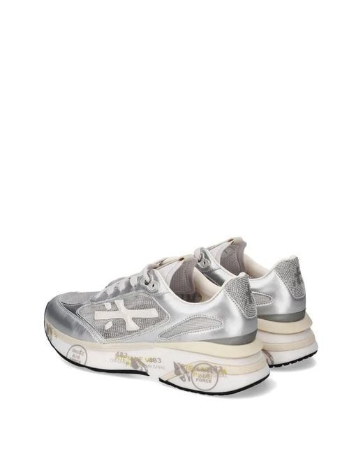 Premiata White Flat Shoes