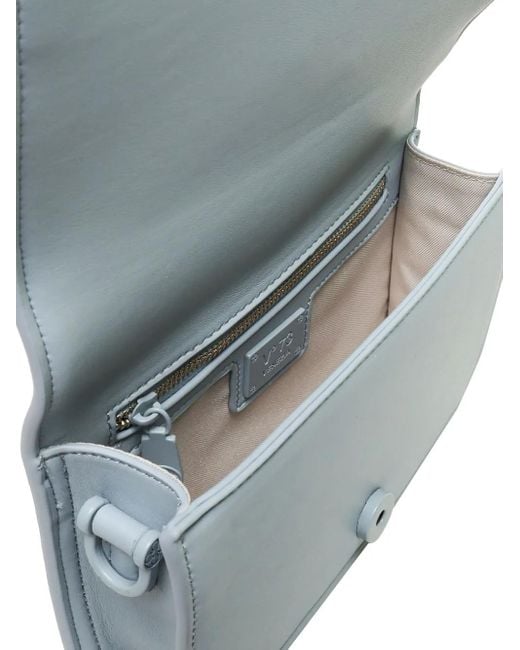 Borsa A Tracolla Con Placca Logo di V73 in Natural