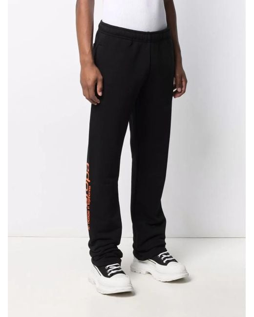 M I S B H V Black Neuropa-Print Sweatpants