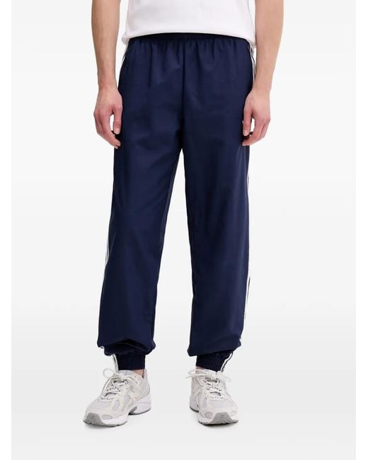 Adidas Blue Firebird Side-Stripe Track Pants for men