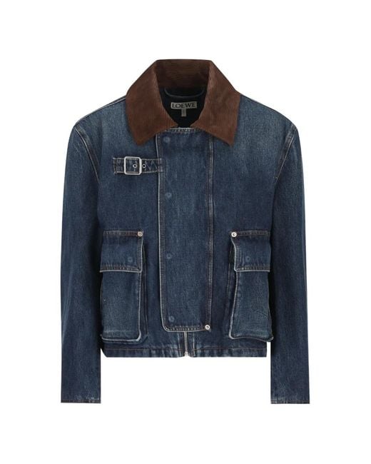 Loewe Blue Short Parka