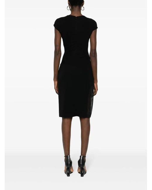 Givenchy Black Chic Mini Draped Dress For