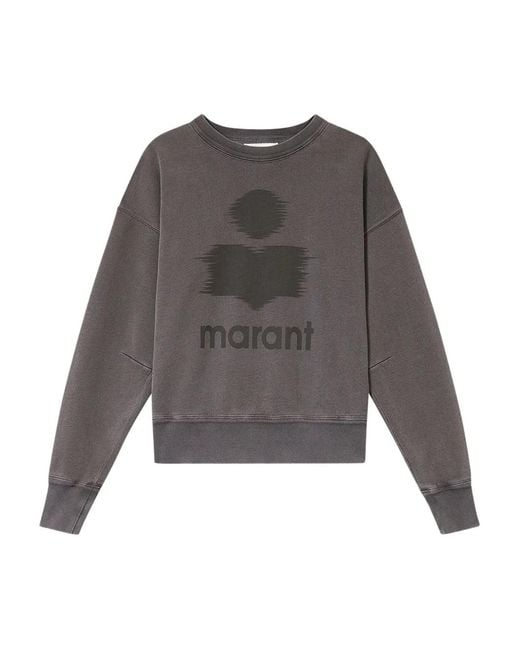 Isabel Marant Gray Mobyli Cotton Sweatshirt