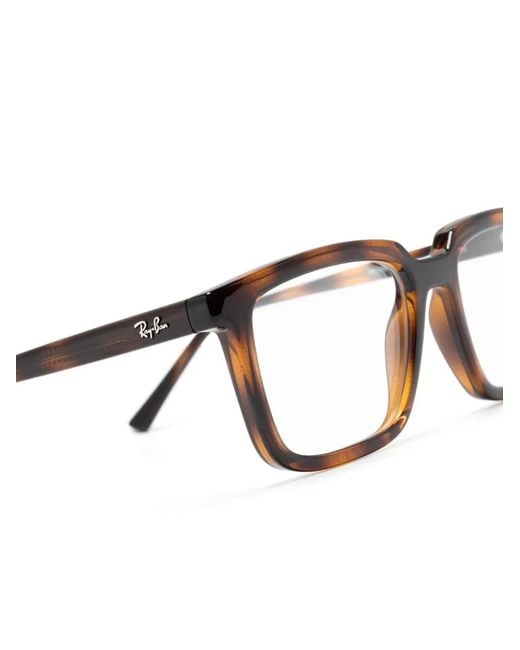 Ray-Ban Brown Alain Square-Frame Glasses