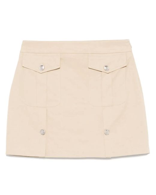 Liu Jo Natural Adjustable-Slits Mini Skirt