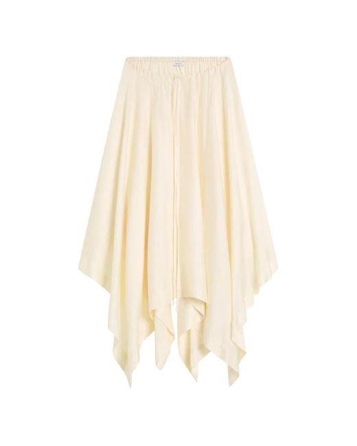 Bondi Born White Ardea Square-Hem Maxi Skirt