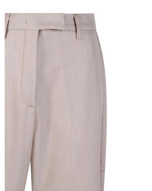 Thelatest Gray Pantalon Ceinturé Deva