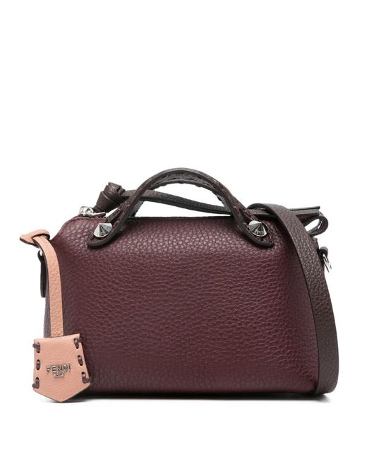 Fendi Purple Mini By The Way Soft Selleria Tote Bag