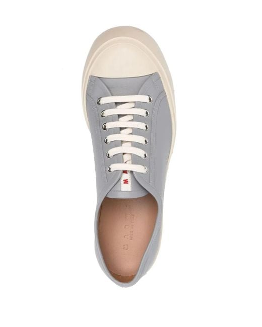 Marni White Pablo Leather Sneakers for men