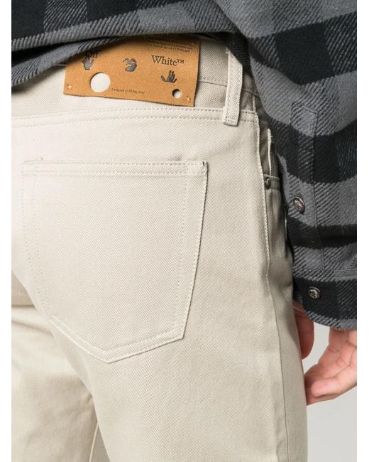 Off-White c/o Virgil Abloh Multicolor Logo-Print Straight-Leg Jeans for men