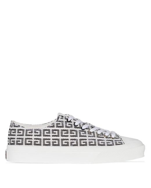 Givenchy White City 4g-monogram Low-top Sneakers for men