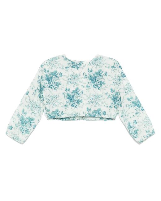 Antik Batik Cinz クロップドトップ Blue