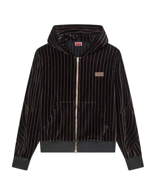 KENZO メンズ ブラック リーフストライプ パーカーの通販はau PAY