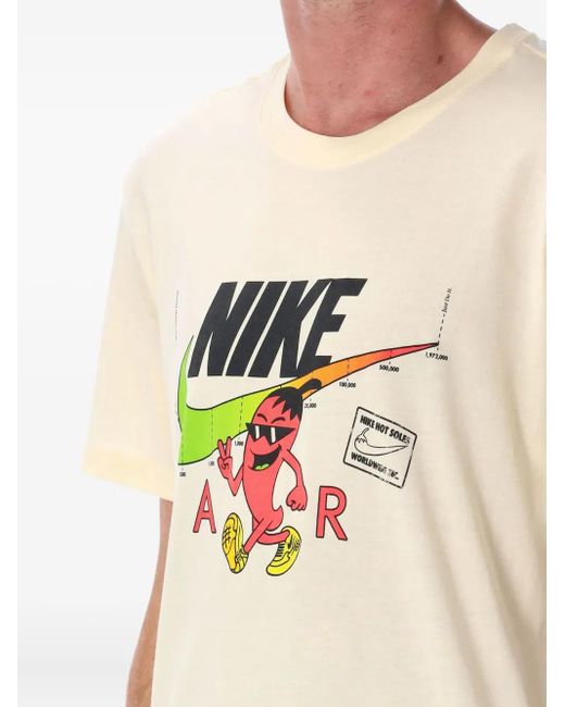Nike Natural Logo-Print T-Shirt for men
