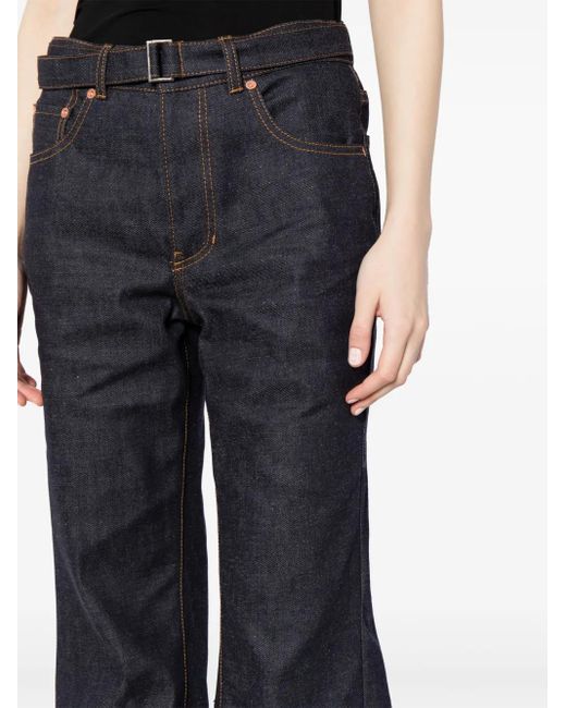 Sacai Blue Denim Flared Jeans
