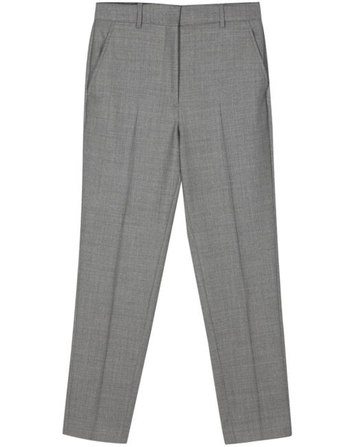 Pantalon de tailleur à plis marqués Incotex en coloris Gray