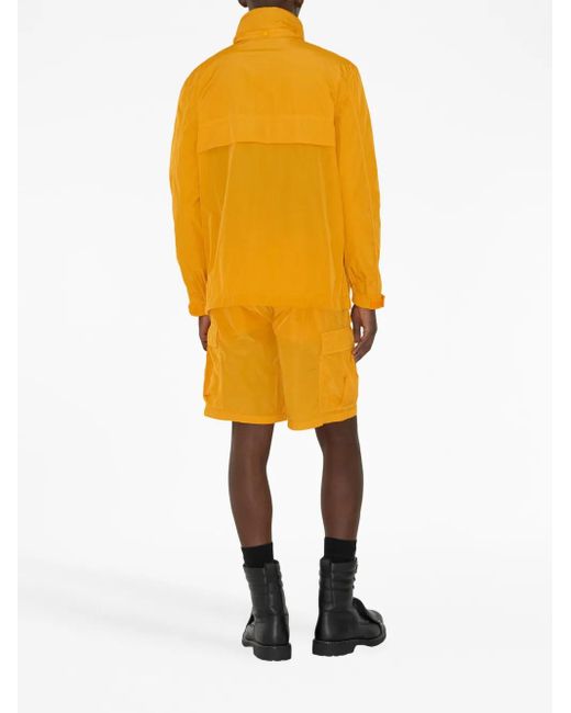 Burberry Yellow Elasticated-Waist Cargo Shorts for men