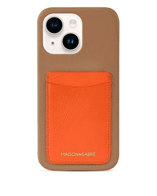 Maison De Sabre Orange Card Phone Case (Iphone 15)