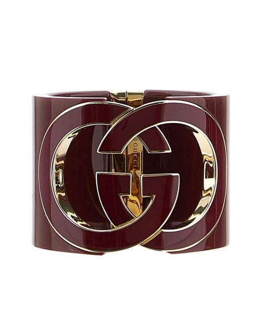 Gucci Purple Interlocking-G Cut-Out Bangle