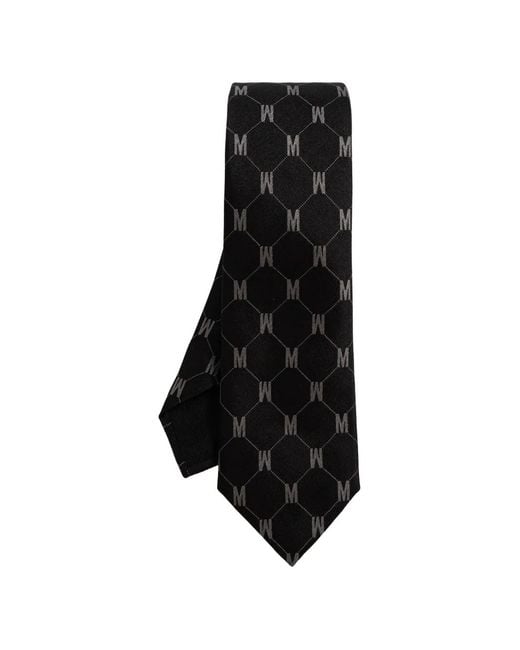 Moschino Seidenkrawatte Mit Monogramm in Black für Herren